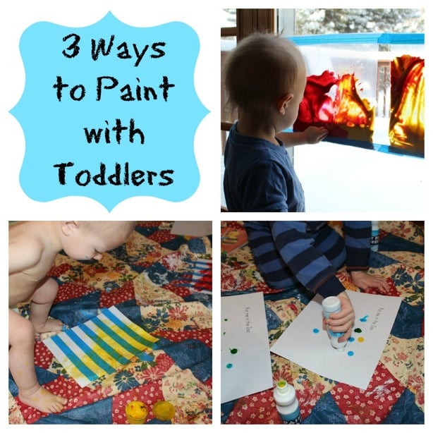 3 Easy Ways to Paint with Toddlers - Teaching Mama